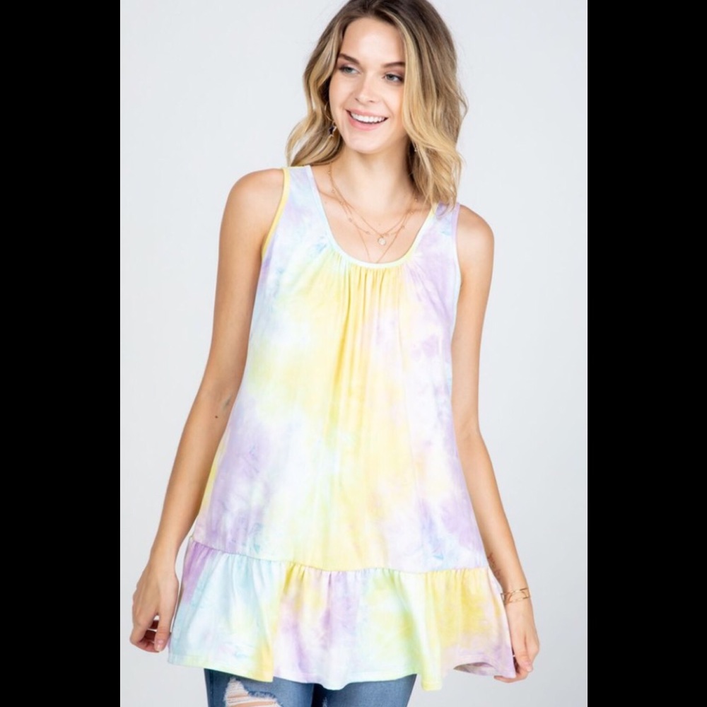 NWT Plus Tie Dye Tank Top